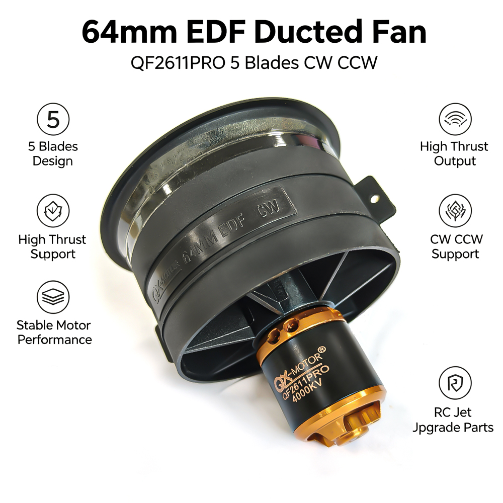 Rc Helicopter Blade - ﻿ Ventilateur à conduit EDF QX-MOTOR