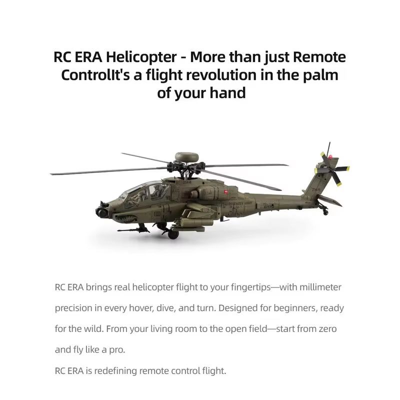 Hélicoptère RC Era AH-64D Apac - Rc Helicopter Single Rotor avis et prix